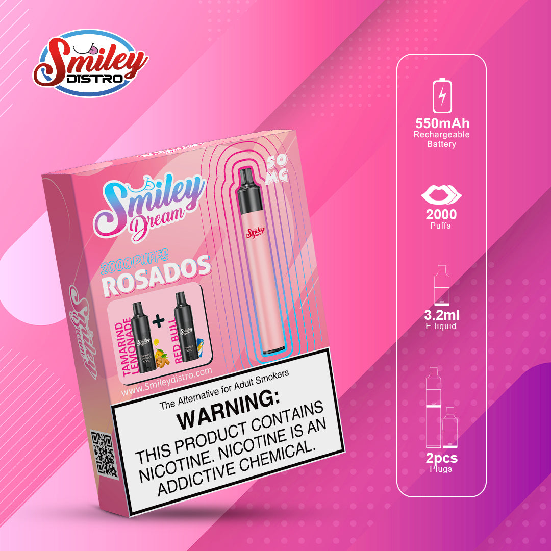 Smiley Dream Rosados Vape